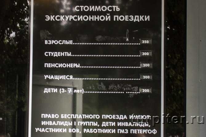 цены паровоз по парку