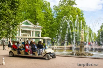 электрокар нижний парк петергоф