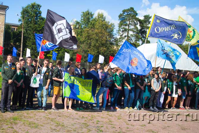 флаги студенческих отрядов СОП