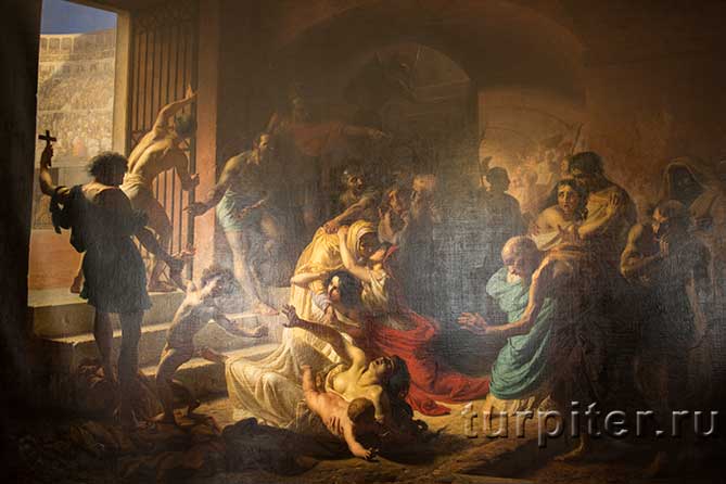 ребенка ведут на растерзание в Колизей