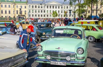 старый автомобиль волга транспортфест
