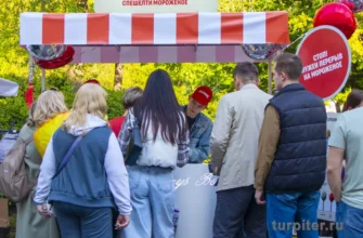 покупатели на фестивале мороженного