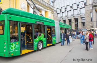 экологичный троллейбус на транспортфест в санкт-петербурге