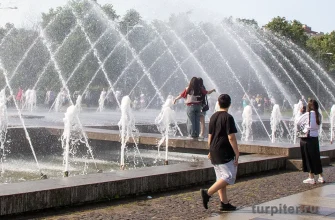 фонтан в парке 300-летия Санкт-Петербурга