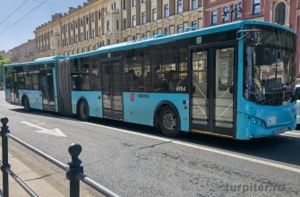 новый большой автобус в Петербурге
