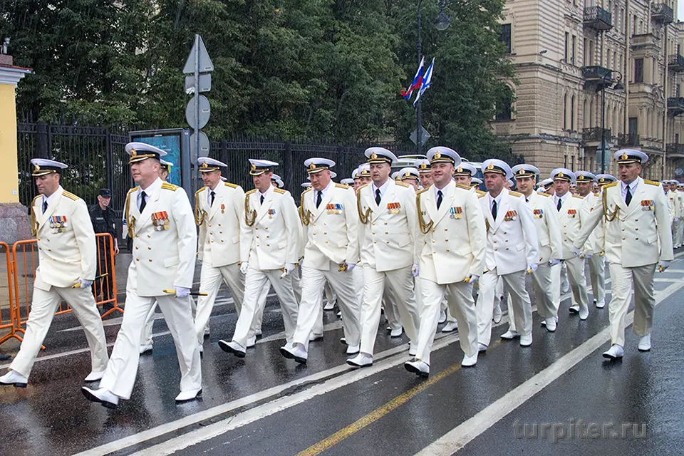 День ВМФ 2025 парадный строй моряков