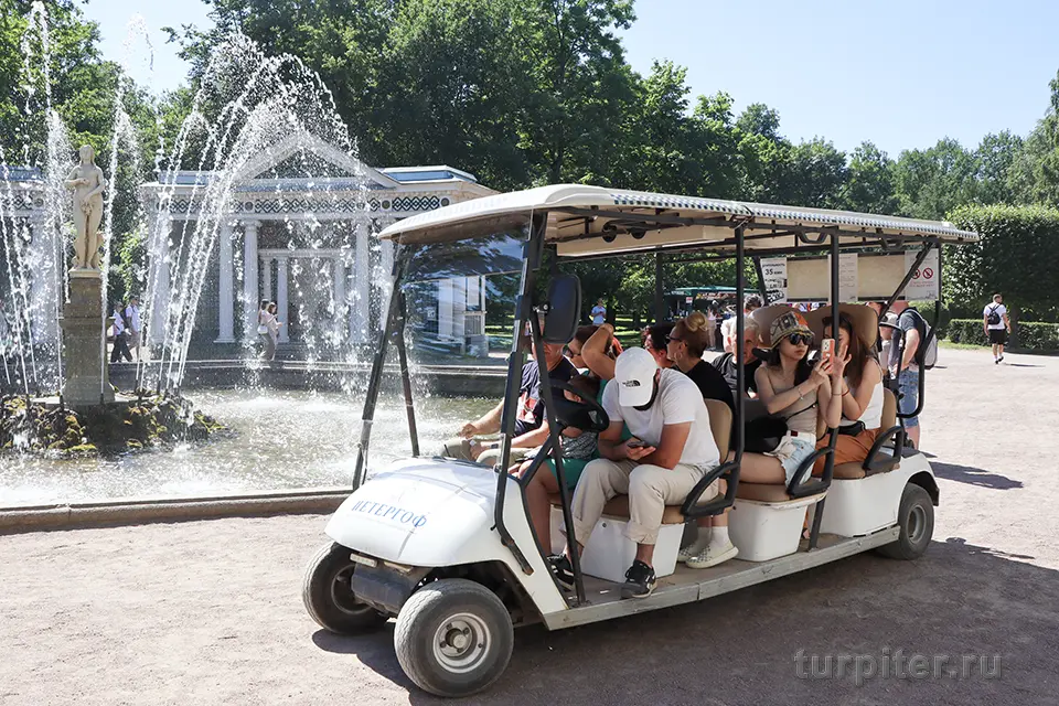 экскурсия электромобиль нижний парк петергоф