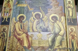 старинная икона святая троица