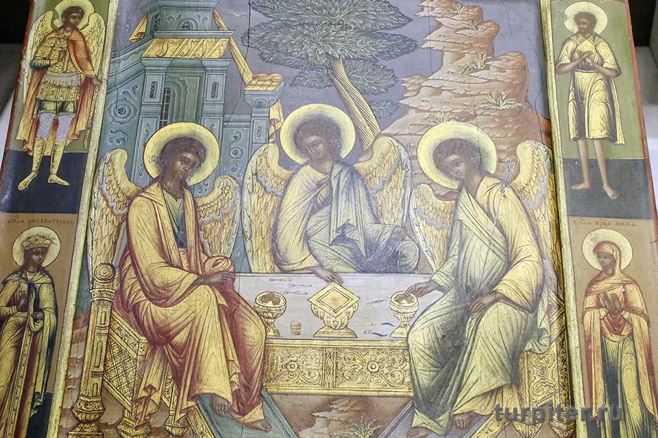 старинная икона святая троица